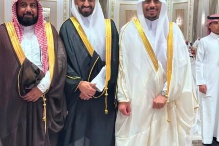 أبناء وأحفاد الشريف منصور بن عبدالملك الجودي يحتفلون بزواج الشريف راكان